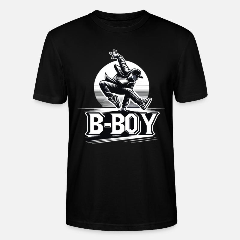 Breakdance Breakdancer Breakdance Enfants - T-shirt bio CRAFTER Stanley Stella Unisexe - noir