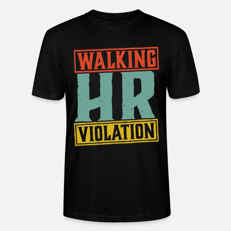 Walking Hr Violation 5 - Stanley/Stella Unisex Bio-T-Shirt CRAFTER - Schwarz