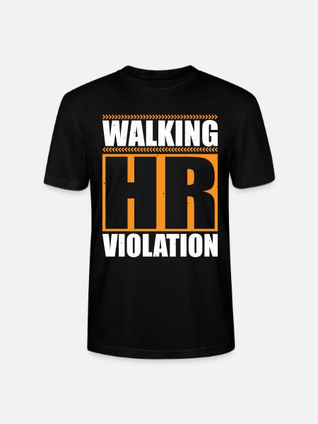 Walking Hr Violation 7 - Stanley/Stella CRAFTER Unisex Organic T-Shirt - black