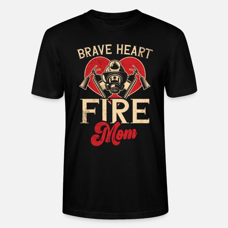 Feuerwehrmutter Feuerwehr Mutter - Stanley/Stella Unisex Bio-T-Shirt CRAFTER - Schwarz