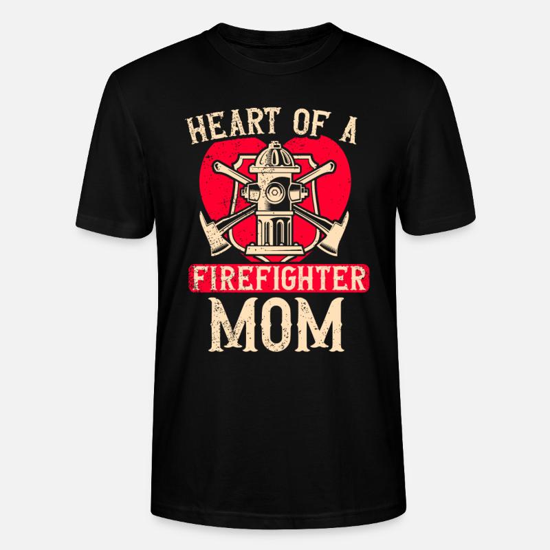 Feuerwehrmutter Feuerwehr Mutter - Stanley/Stella Unisex Bio-T-Shirt CRAFTER - Schwarz