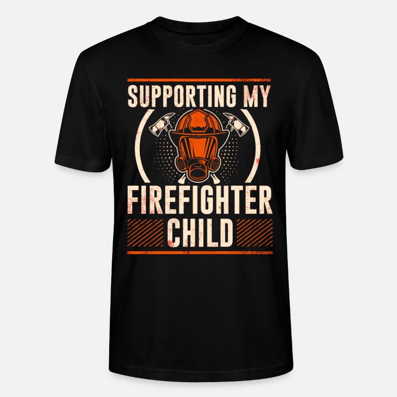 Feuerwehrmutter Feuerwehr Mutter - Stanley/Stella Unisex Bio-T-Shirt CRAFTER - Schwarz