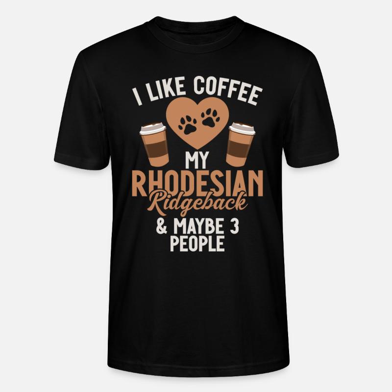 Cadeaux de Rhodesian Ridgeback - T-shirt bio CRAFTER Stanley Stella Unisexe - noir
