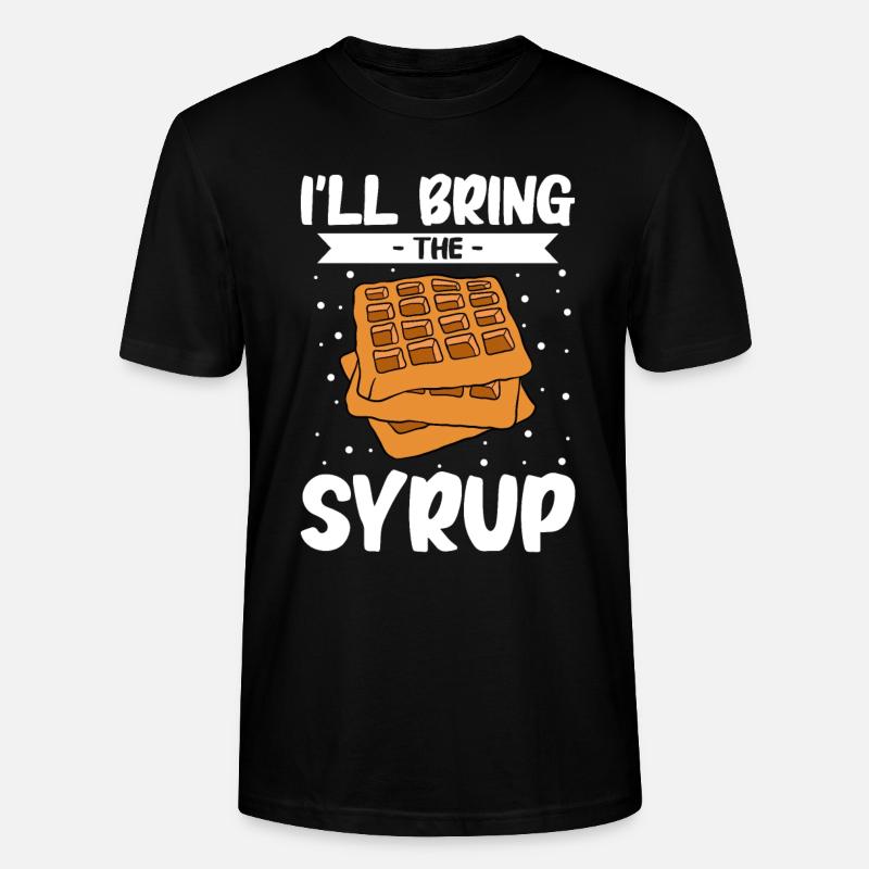 Waffle making waffle maker - Stanley/Stella CRAFTER Unisex Organic T-Shirt - black