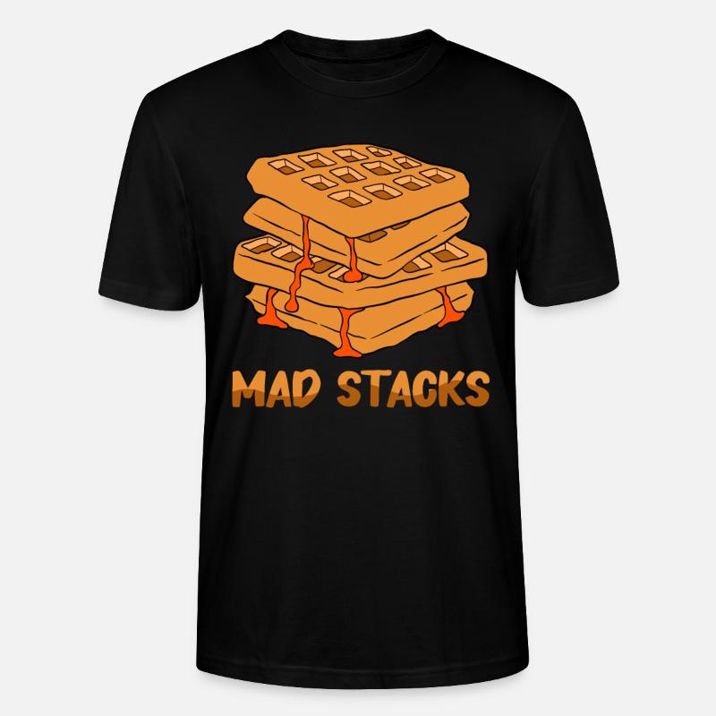 Waffle making waffle maker - Stanley/Stella CRAFTER Unisex Organic T-Shirt - black