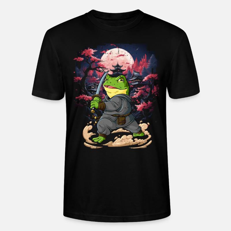 Samurai Frosch - Stanley/Stella Unisex Bio-T-Shirt CRAFTER - Schwarz