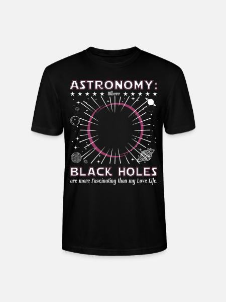 Astronomy black hole - Stanley/Stella CRAFTER Unisex Organic T-Shirt - black