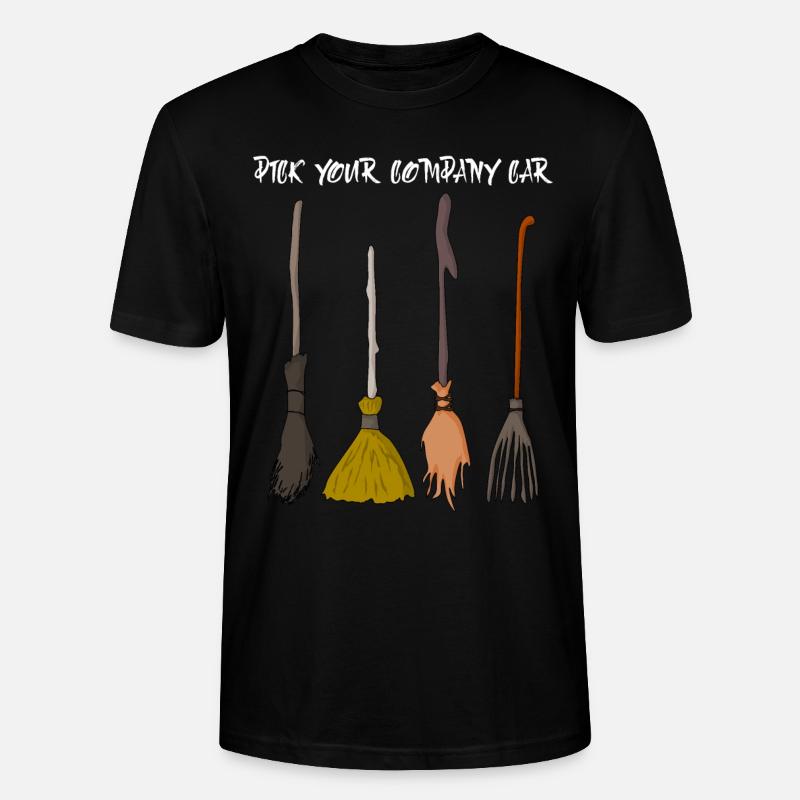 Witch's Broom Halloween Witch Witchcraft - Stanley/Stella Unisex Bio-T-Shirt CRAFTER - Schwarz