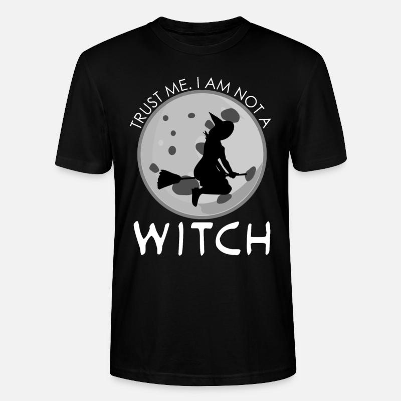 Witch Joke Witchcraft Witch's Broom - Stanley/Stella Unisex Bio-T-Shirt CRAFTER - Schwarz