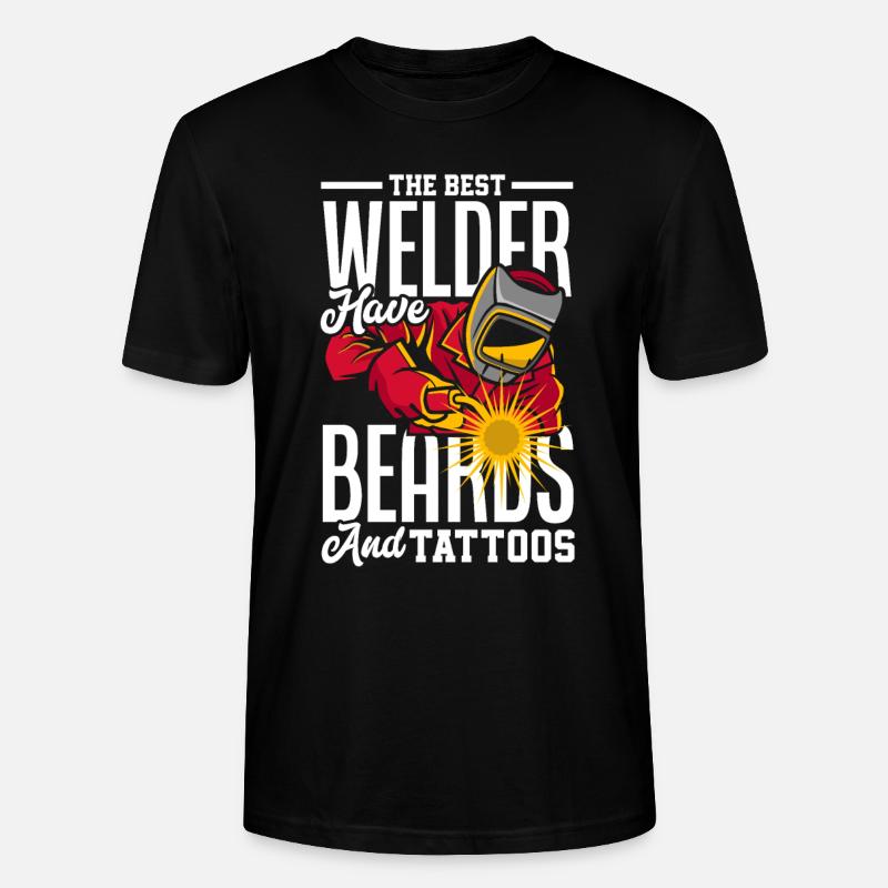 Lustiges Schweißer Geschenk - Stanley/Stella Unisex Bio-T-Shirt CRAFTER - Schwarz