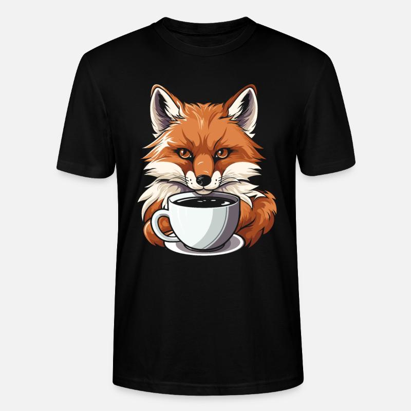 Fuchs Kaffee - Stanley/Stella Unisex Bio-T-Shirt CRAFTER - Schwarz