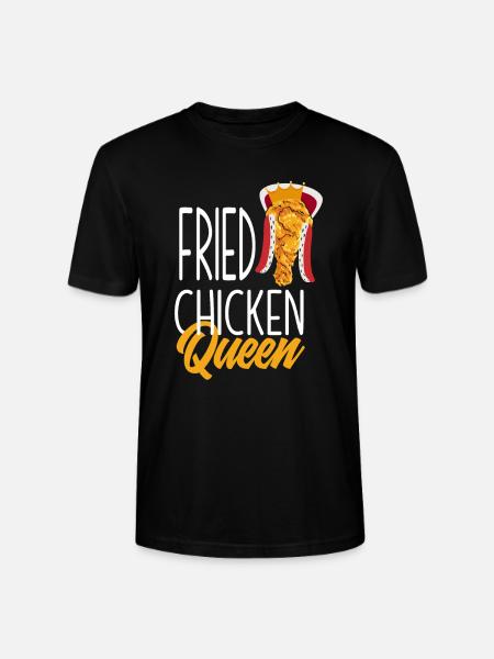 Fried Chicken Queen - Stanley/Stella CRAFTER Unisex Organic T-Shirt - black