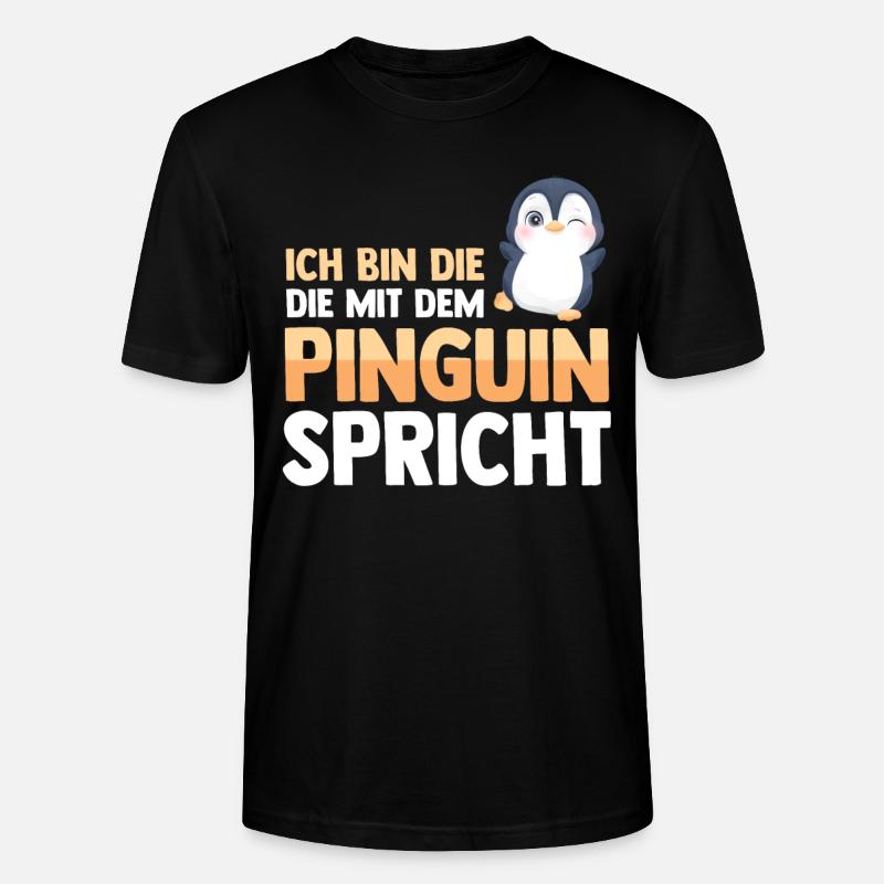 Pinguin - Stanley/Stella Unisex Bio-T-Shirt CRAFTER - Schwarz