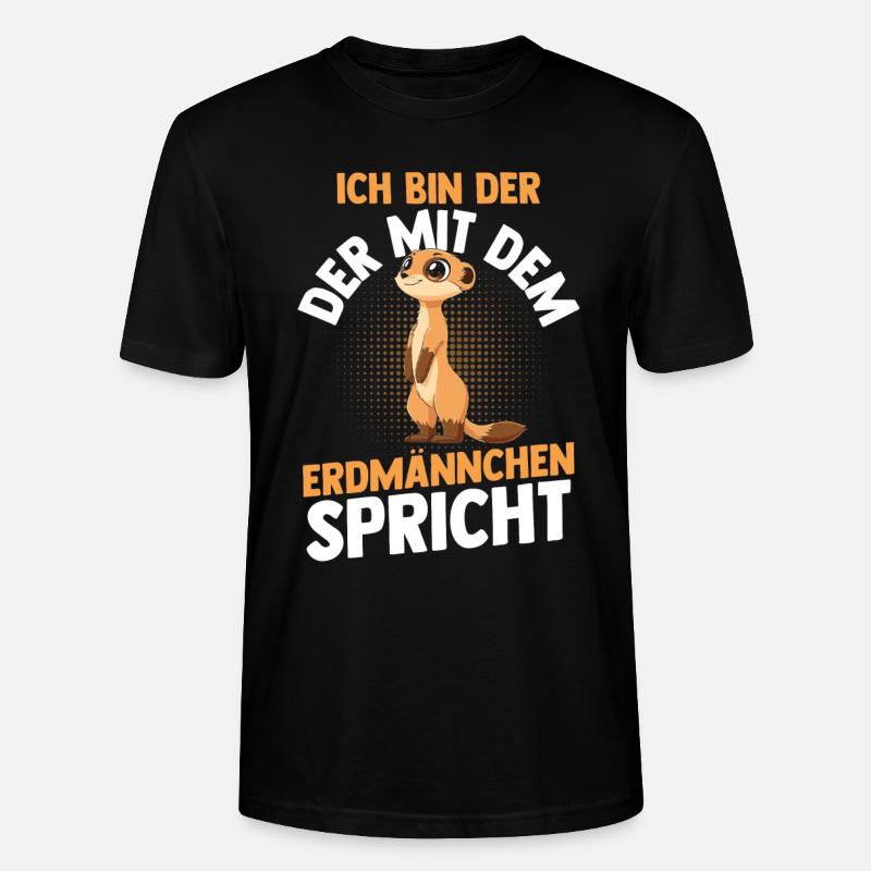 Erdmännchen - Stanley/Stella Unisex Bio-T-Shirt CRAFTER - Schwarz