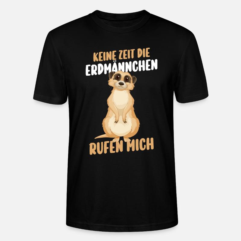 Erdmännchen - Stanley/Stella Unisex Bio-T-Shirt CRAFTER - Schwarz