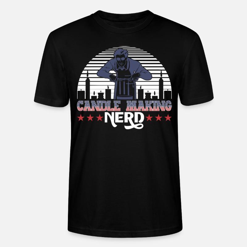 Kerzen machen Nerd - Stanley/Stella Unisex Bio-T-Shirt CRAFTER - Schwarz