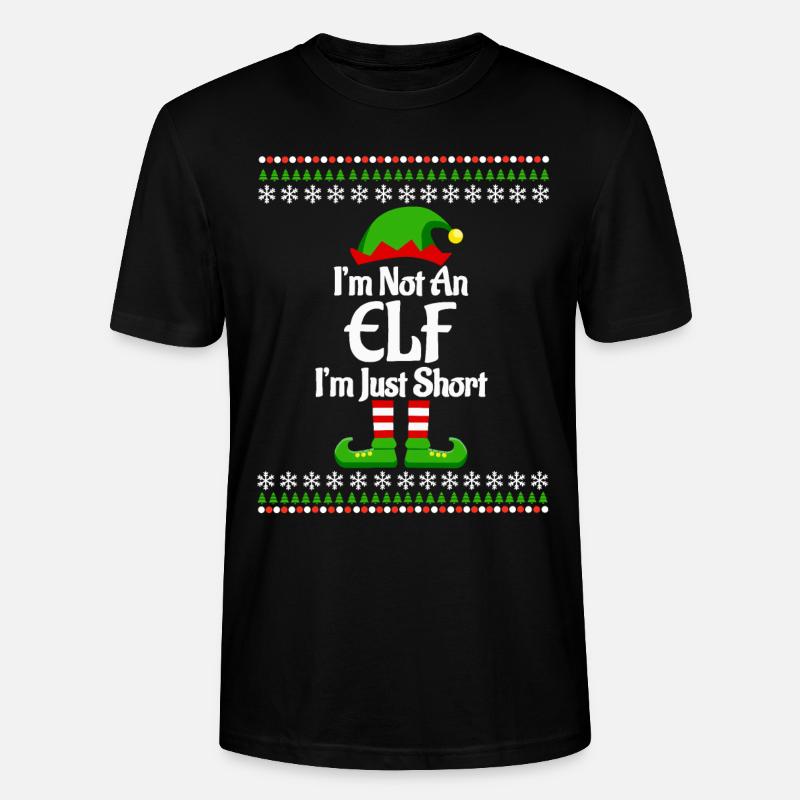 Freches Weihnachtsgeschenk Weihnachtsoutfit Elfe - Stanley/Stella Unisex Bio-T-Shirt CRAFTER - Schwarz