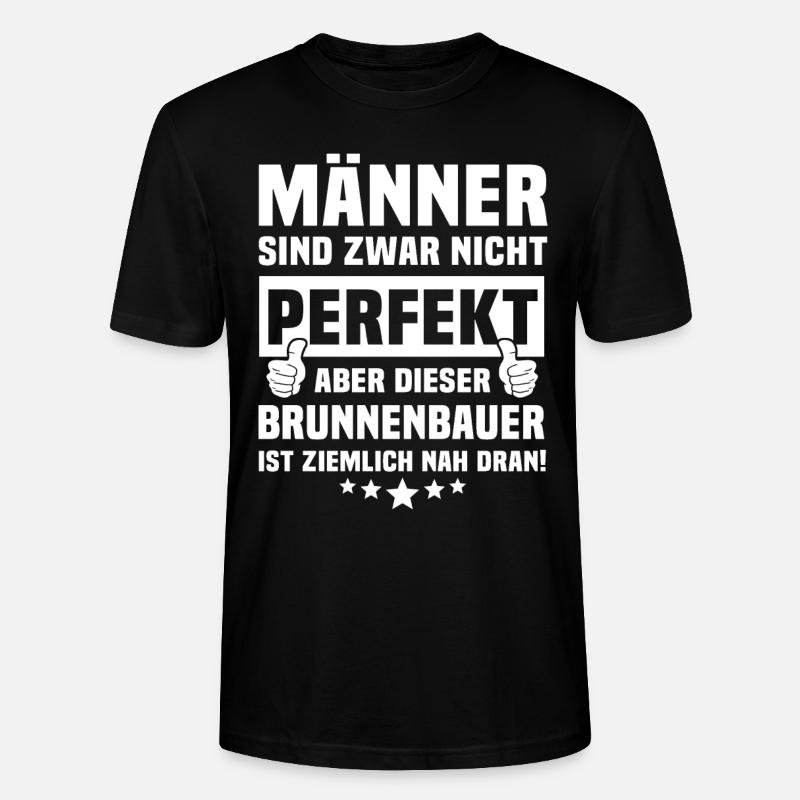 Brunnenbauer - Stanley/Stella Unisex Bio-T-Shirt CRAFTER - Schwarz