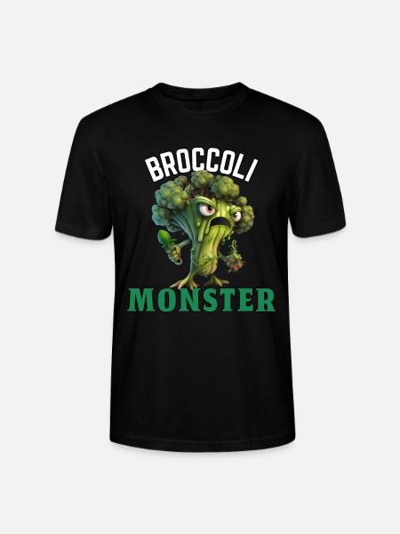 Broccoli Monster - Stanley/Stella CRAFTER Unisex Organic T-Shirt - black