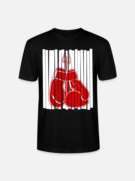 Red Boxing Gloves Boxer - Stanley/Stella Unisex Bio-T-Shirt CRAFTER - Schwarz