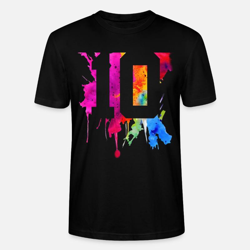 10 ANS 10E ANNIVERSAIRE - T-shirt bio CRAFTER Stanley Stella Unisexe - noir