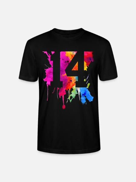 14 YEARS 14TH BIRTHDAY - Stanley/Stella CRAFTER Unisex Organic T-Shirt - black