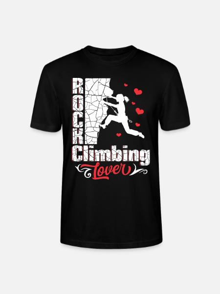 Rock Climbing Lover - Stanley/Stella CRAFTER Unisex Organic T-Shirt - black