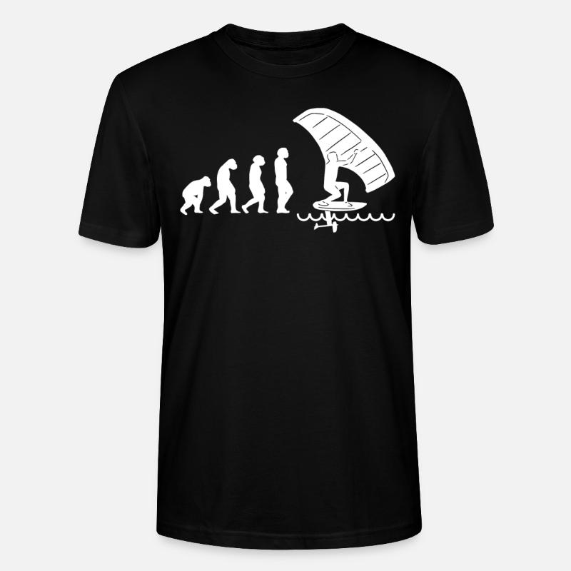 Wingfoil Surfer Wingfoiling Hydrofoil Evolution - T-shirt bio CRAFTER Stanley Stella Unisexe - noir