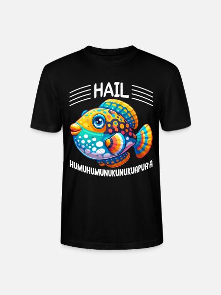 Humuhumunukunukuapua'a Reef Triggerfish - Stanley/Stella CRAFTER Unisex Organic T-Shirt - black