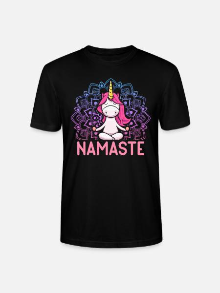 Yoga Meditation Namaste - Stanley/Stella CRAFTER Unisex Organic T-Shirt - black