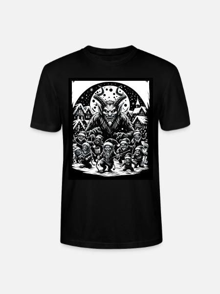 Krampus Night Celebration Christmas Demon - Stanley/Stella CRAFTER Unisex Organic T-Shirt - black