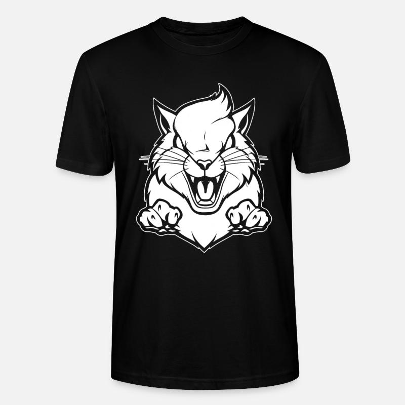Eichhörnchen Wütend - Stanley/Stella Unisex Bio-T-Shirt CRAFTER - Schwarz