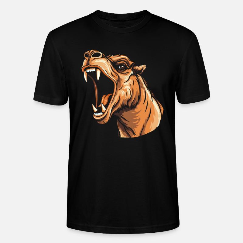 Kamel Wütend - Stanley/Stella Unisex Bio-T-Shirt CRAFTER - Schwarz