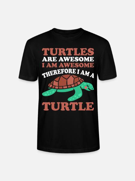 Turtles -Sea Turtle -Hawaiian - Stanley/Stella CRAFTER Unisex Organic T-Shirt - black