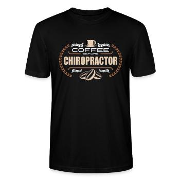 Chiropraticien Café Avant Massage Amateur de café - T-shirt bio CRAFTER Stanley Stella Unisexe - noir - Devant - Alina (178cm) & Michal (187cm)