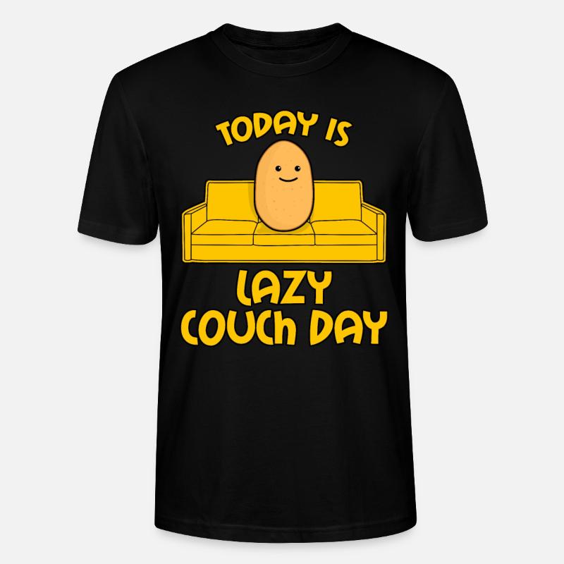 Potato Couch Sofa - Stanley/Stella Unisex Bio-T-Shirt CRAFTER - Schwarz