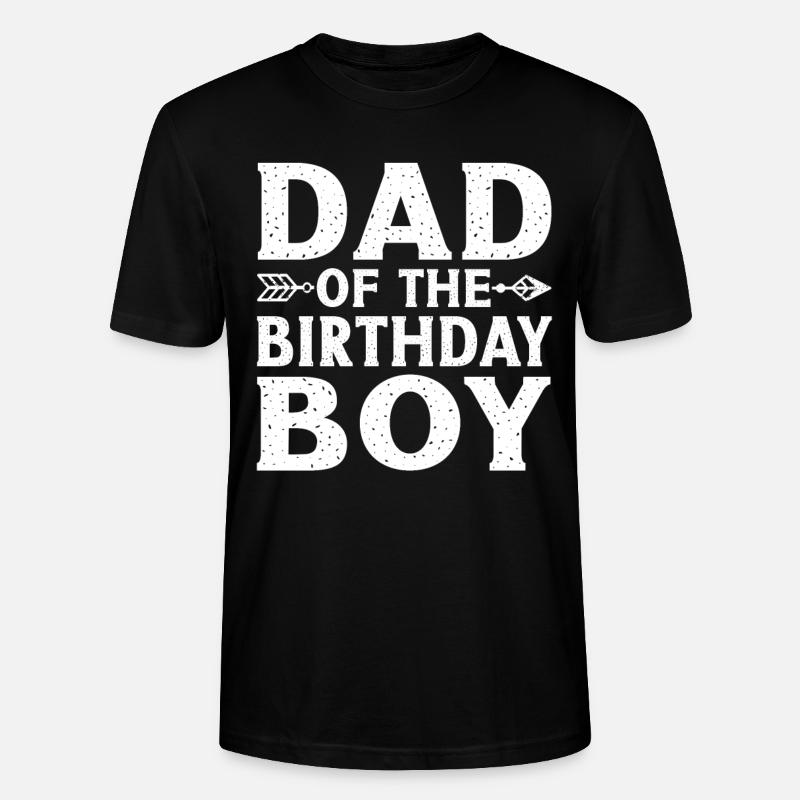 Papa du garçon d’anniversaire - T-shirt bio CRAFTER Stanley Stella Unisexe - noir