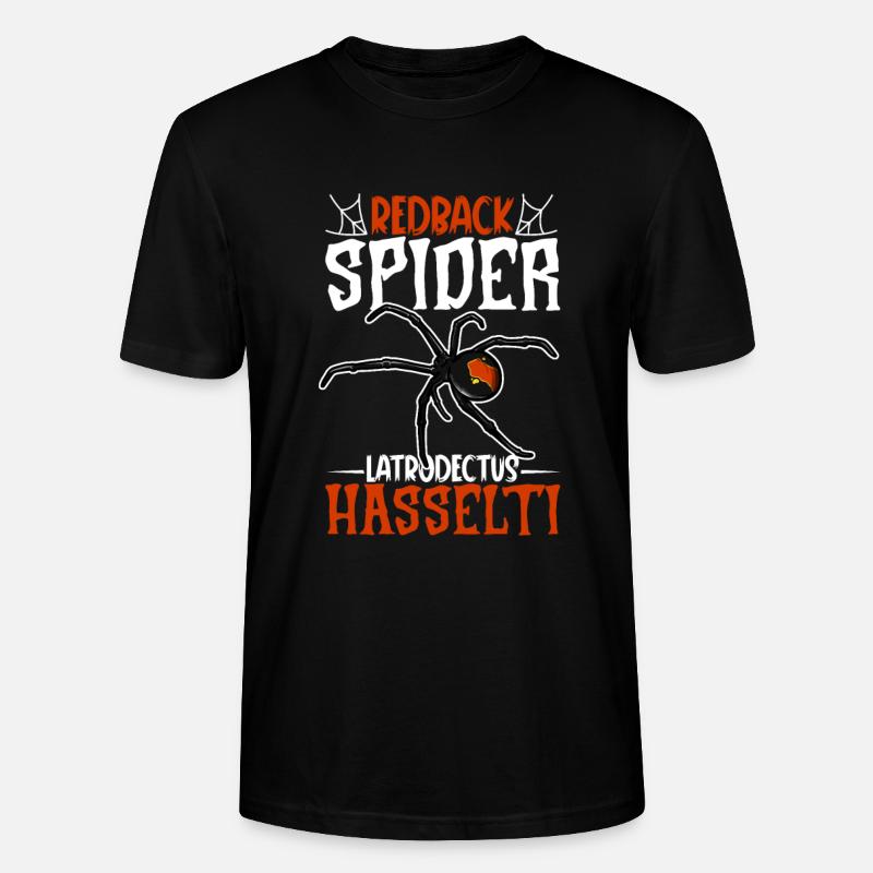 Redback Spider - Stanley/Stella CRAFTER Unisex Organic T-Shirt - black