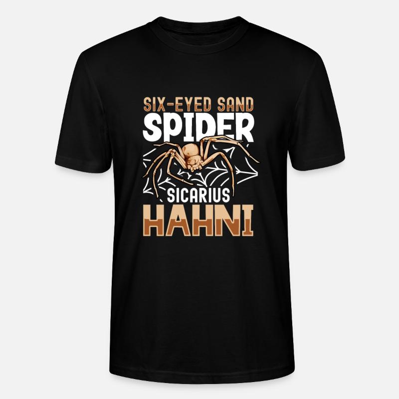 Sechsäugige Sandspinne - Stanley/Stella Unisex Bio-T-Shirt CRAFTER - Schwarz