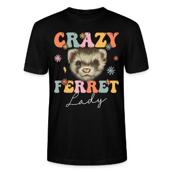 Groovy Tierhalterin - Stanley/Stella Unisex Bio-T-Shirt CRAFTER - Schwarz - Vorne - Alina (178cm) & Michal (187cm)