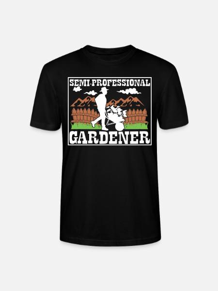 Semi-professioneller Gärtner - Stanley/Stella Unisex Bio-T-Shirt CRAFTER - Schwarz