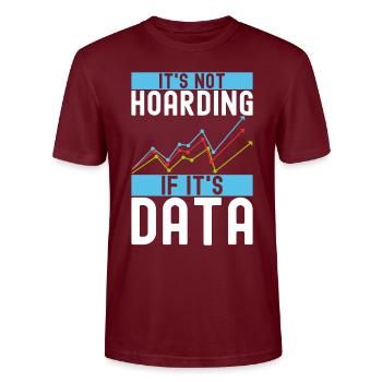Data Science Datenanalyst - Stanley/Stella Unisex Bio-T-Shirt CRAFTER - Burgunderrot - Vorne - Alina (178cm) & Michal (187cm)