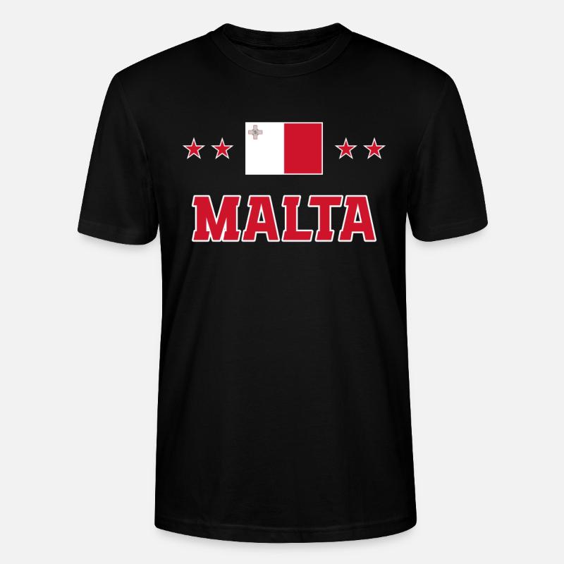 Malta - Stanley/Stella Unisex Bio-T-Shirt CRAFTER - Schwarz