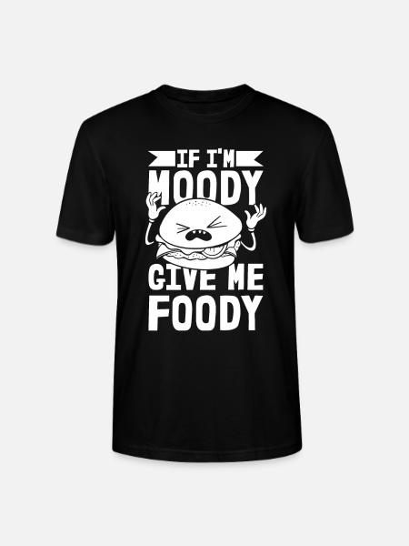 Burger Hamburger Lustig - Stanley/Stella CRAFTER Unisex Organic T-Shirt - black