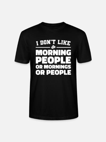 Black Humor Funny - Stanley/Stella CRAFTER Unisex Organic T-Shirt - black