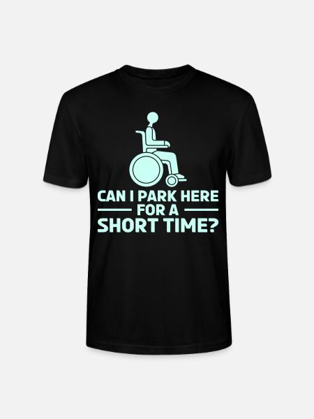 Amputation Überlebende Behinderten Rollstuhlkostüm - Stanley/Stella Unisex Bio-T-Shirt CRAFTER - Schwarz
