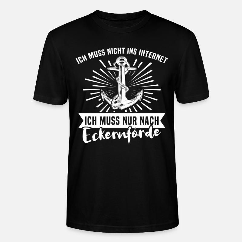 Eckernförde Eckernförder - Stanley/Stella Unisex Bio-T-Shirt CRAFTER - Schwarz