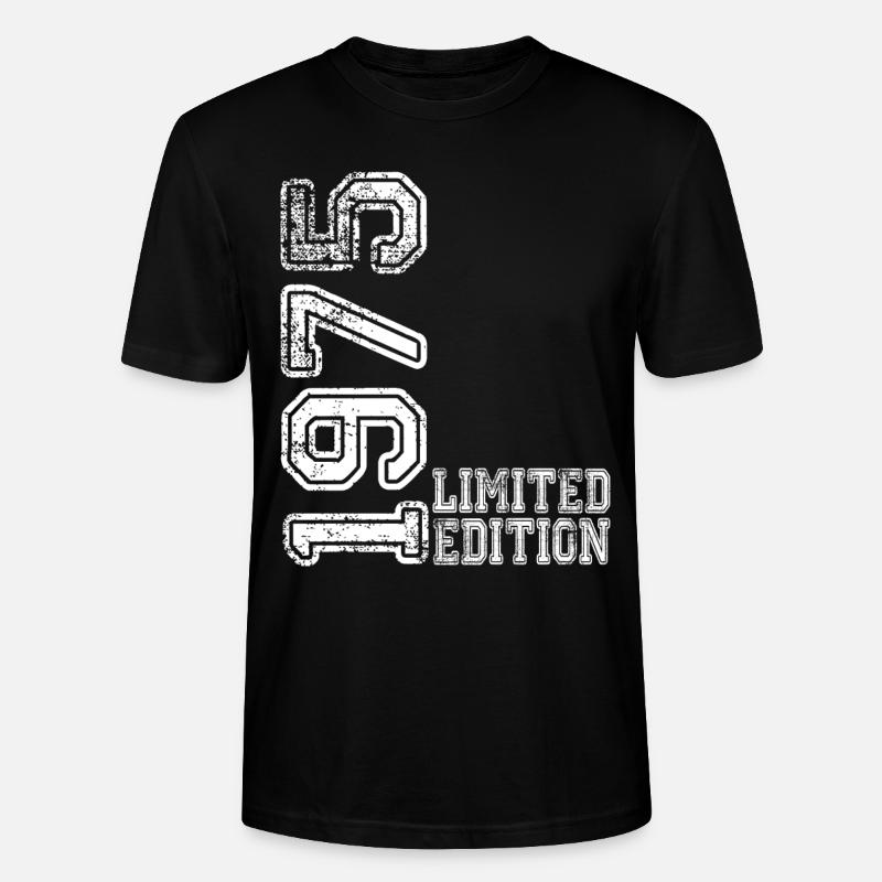 Limited Edition 1975 - Stanley/Stella Unisex Bio-T-Shirt CRAFTER - Schwarz