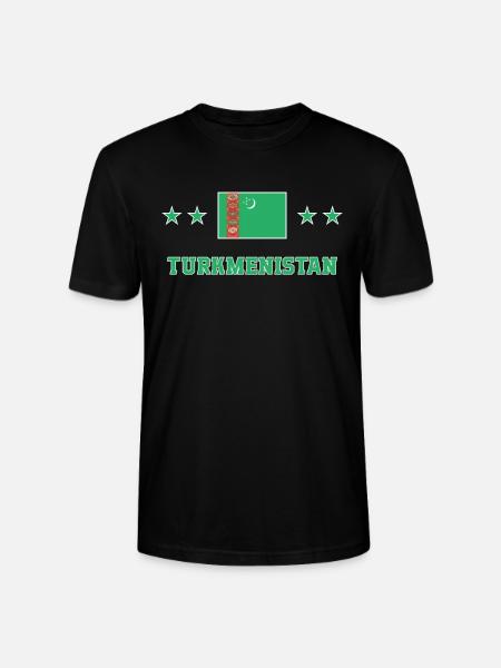 Turkmenistan - Stanley/Stella CRAFTER Unisex Organic T-Shirt - black