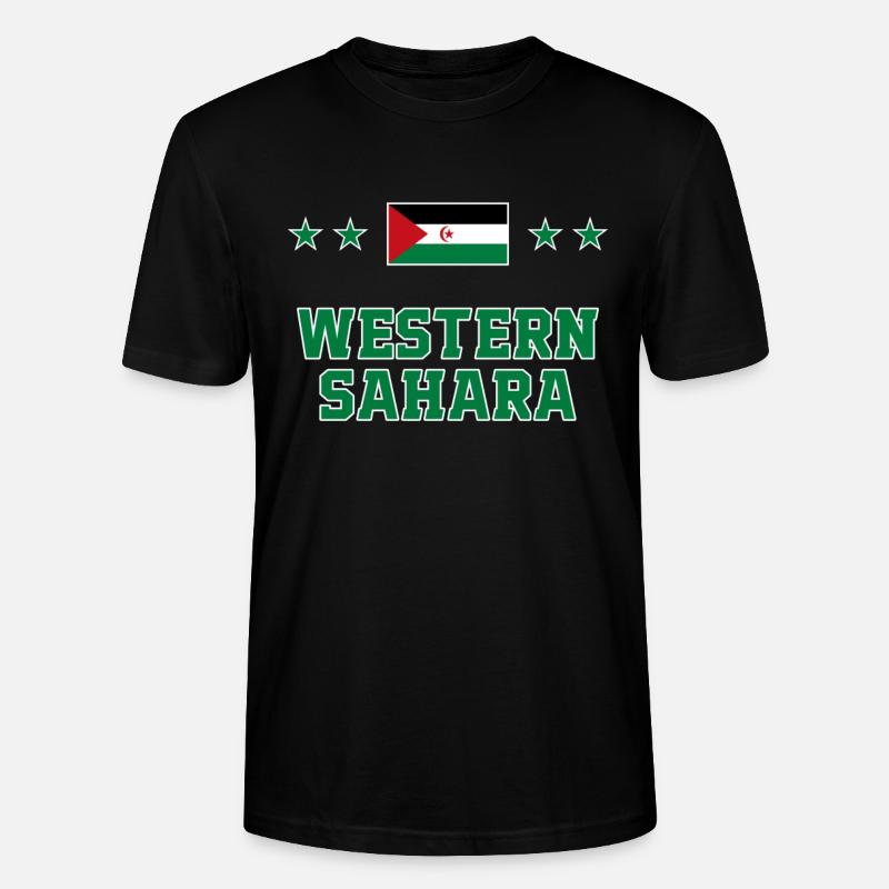 Westsahara - Stanley/Stella Unisex Bio-T-Shirt CRAFTER - Schwarz